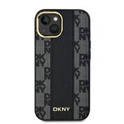 Husa premium pentru  iPhone 15 DKNY Urban compatibila MagSafe - Gri inchis