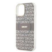 Husa premium pentru  iPhone 15 DKNY Urban compatibila MagSafe - Gri maur