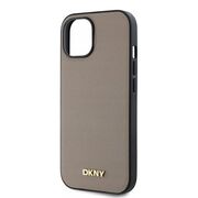 Husa premium pentru  iPhone 15 DKNY Urban compatibila MagSafe - Maro camel