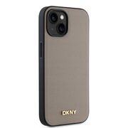 Husa premium pentru  iPhone 15 DKNY Urban compatibila MagSafe - Maro camel