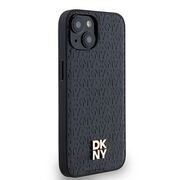 Husa premium pentru  iPhone 15 DKNY Urban compatibila MagSafe - Negru denim