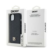 Husa premium pentru  iPhone 15 DKNY Urban compatibila MagSafe - Negru denim