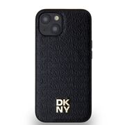 Husa premium pentru  iPhone 15 DKNY Urban compatibila MagSafe - Negru denim