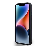 Husa premium pentru  iPhone 15 DKNY Urban compatibila MagSafe - Negru denim