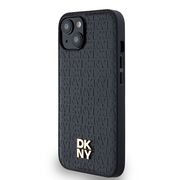 Husa premium pentru  iPhone 15 DKNY Urban compatibila MagSafe - Negru denim