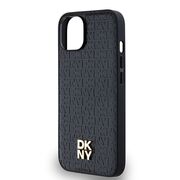 Husa premium pentru  iPhone 15 DKNY Urban compatibila MagSafe - Negru denim