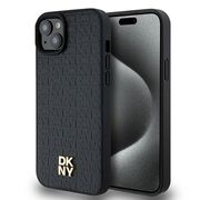 Husa premium pentru  iPhone 15 DKNY Urban compatibila MagSafe - Negru