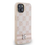 Husa premium pentru  iPhone 15 DKNY Urban compatibila MagSafe - Roz