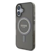 Husa premium pentru  iPhone 16 Plus compatibila MagSafe Guess Luxury Series - Gri