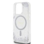 Husa premium pentru  iPhone 16 Pro Max compatibila MagSafe Guess Luxury Series - Clear