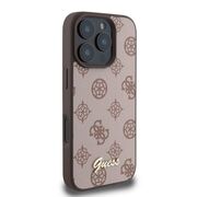 Husa premium pentru  iPhone 16 Pro Max compatibila MagSafe Guess Luxury Series - Maro deschis