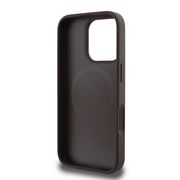 Husa premium pentru  iPhone 16 Pro Max compatibila MagSafe Guess Luxury Series - Maro deschis
