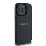 Husa premium pentru  iPhone 16 Pro Max compatibila MagSafe Guess Luxury Series - Negru royal