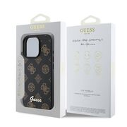 Husa premium pentru  iPhone 16 Pro Max compatibila MagSafe Guess Luxury Series - Negru