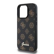Husa premium pentru  iPhone 16 Pro Max compatibila MagSafe Guess Luxury Series - Negru