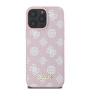 Husa premium pentru  iPhone 16 Pro Max compatibila MagSafe Guess Luxury Series - Roz pal