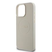 Husa premium pentru  iPhone 16 Pro compatibila MagSafe Guess Luxury Series - Bej