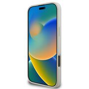 Husa premium pentru  iPhone 16 Pro compatibila MagSafe Guess Luxury Series - Bej