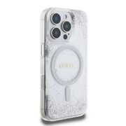 Husa premium pentru  iPhone 16 Pro compatibila MagSafe Guess Luxury Series - Clear