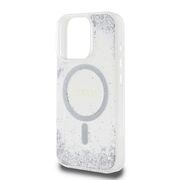 Husa premium pentru  iPhone 16 Pro compatibila MagSafe Guess Luxury Series - Clear