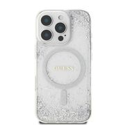 Husa premium pentru  iPhone 16 Pro compatibila MagSafe Guess Luxury Series - Clear