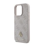 Husa premium pentru  iPhone 16 Pro compatibila MagSafe Guess Luxury Series - Crem