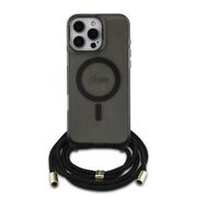 Husa premium pentru  iPhone 16 Pro compatibila MagSafe Guess Luxury Series - Gri denim