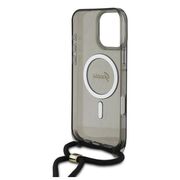 Husa premium pentru  iPhone 16 Pro compatibila MagSafe Guess Luxury Series - Gri denim