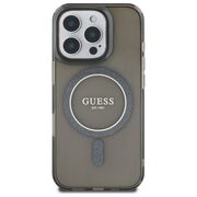 Husa premium pentru  iPhone 16 Pro compatibila MagSafe Guess Luxury Series - Negru darth vader