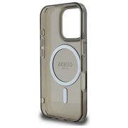 Husa premium pentru  iPhone 16 Pro compatibila MagSafe Guess Luxury Series - Negru darth vader