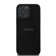 Husa premium pentru  iPhone 16 Pro compatibila MagSafe Guess Luxury Series - Negru denim