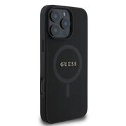 Husa premium pentru  iPhone 16 Pro compatibila MagSafe Guess Luxury Series - Negru denim