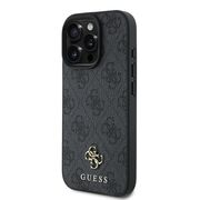 Husa premium pentru  iPhone 16 Pro compatibila MagSafe Guess Luxury Series - Negru royal
