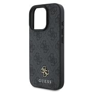 Husa premium pentru  iPhone 16 Pro compatibila MagSafe Guess Luxury Series - Negru royal