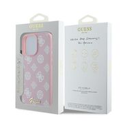 Husa premium pentru  iPhone 16 Pro compatibila MagSafe Guess Luxury Series - Roz neon
