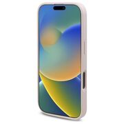 Husa premium pentru  iPhone 16 Pro compatibila MagSafe Guess Luxury Series - Roz neon