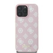 Husa premium pentru  iPhone 16 Pro compatibila MagSafe Guess Luxury Series - Roz neon