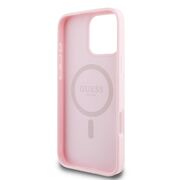 Husa premium pentru  iPhone 16 Pro compatibila MagSafe Guess Luxury Series - Roz pal