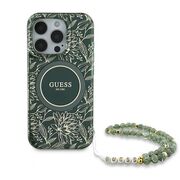 Husa premium pentru  iPhone 16 Pro compatibila MagSafe Guess Luxury Series - Verde