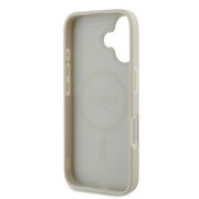 Husa premium pentru  iPhone 16 compatibila MagSafe Guess Luxury Series - Alb