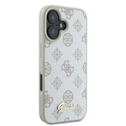 Husa premium pentru  iPhone 16 compatibila MagSafe Guess Luxury Series - Alb