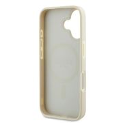 Husa premium pentru  iPhone 16 compatibila MagSafe Guess Luxury Series - Bej
