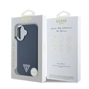 Husa premium pentru  iPhone 16 compatibila MagSafe Guess Luxury Series - Negru print