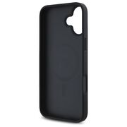 Husa premium pentru  iPhone 16 compatibila MagSafe Guess Luxury Series - Negru print