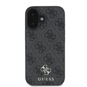 Husa premium pentru  iPhone 16 compatibila MagSafe Guess Luxury Series - Negru royal
