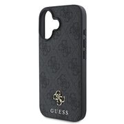 Husa premium pentru  iPhone 16 compatibila MagSafe Guess Luxury Series - Negru royal