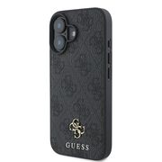 Husa premium pentru  iPhone 16 compatibila MagSafe Guess Luxury Series - Negru royal