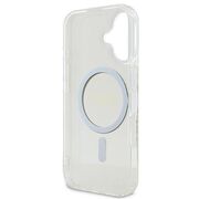 Husa premium pentru  iPhone 16 compatibila MagSafe Guess Luxury Series - Transparent