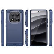 Husa pentru Xiaomi Redmi Note 14 Pro 4G Carbon Liquid Silicone, Albastru