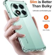 Husa pentru  Xiaomi Redmi Note 14 Pro 4G Slim Anti-Shock 1.5mm reinforced 4 corners, Transparent